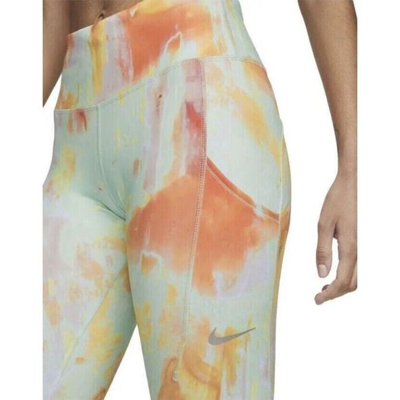 Nike DM7716 Women's Sz S Multicolor Epic Luxe Mid-Rise 7/8 Running Tights $110 - Picture 14 of 15